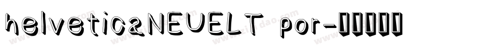 helveticaNEUELT por字体转换